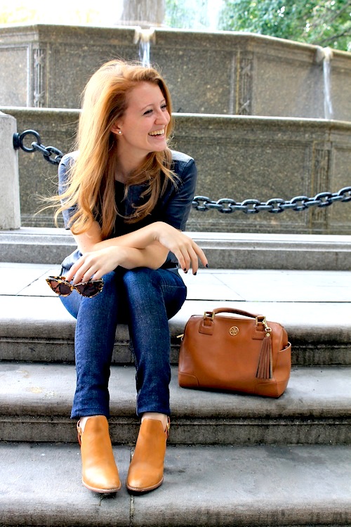 OUTFIT {J.CREW LEATHER TEE}
