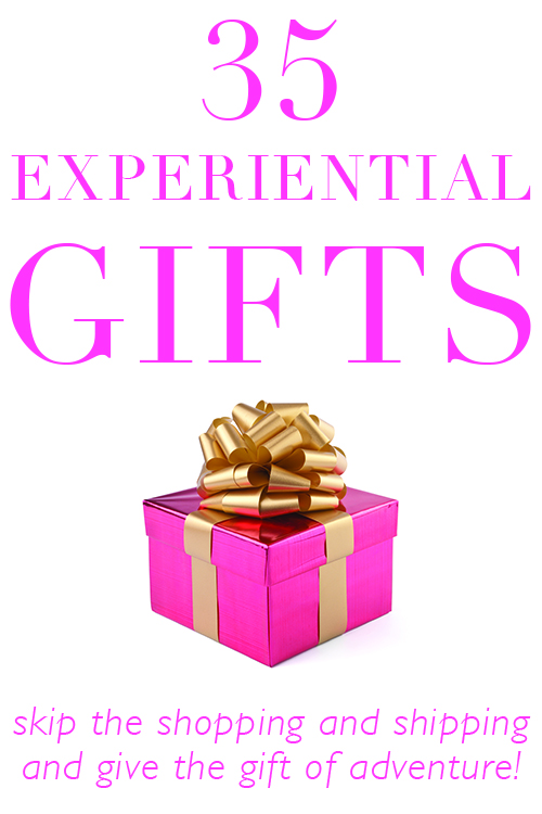 35 experiential gifts activities and events instead of traditional presents!