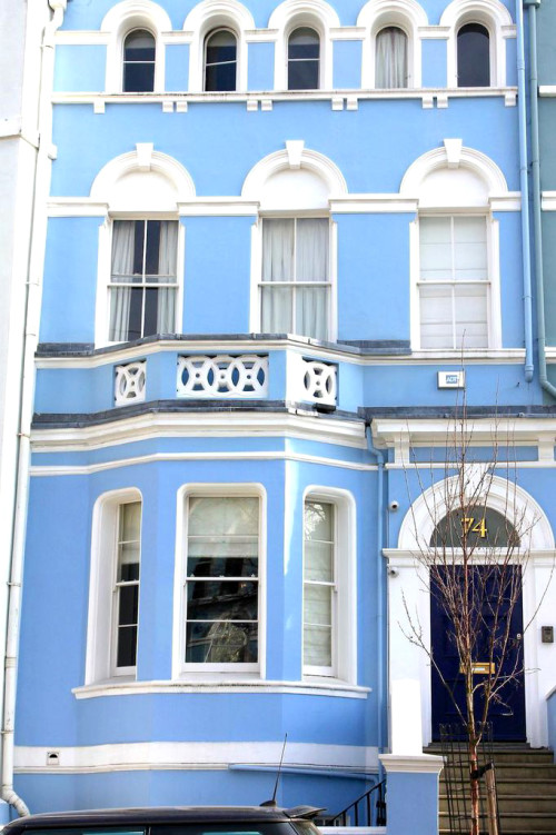notting hill blue townhouse