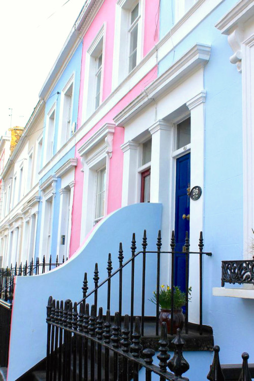 notting hill bright homes pink townhouse