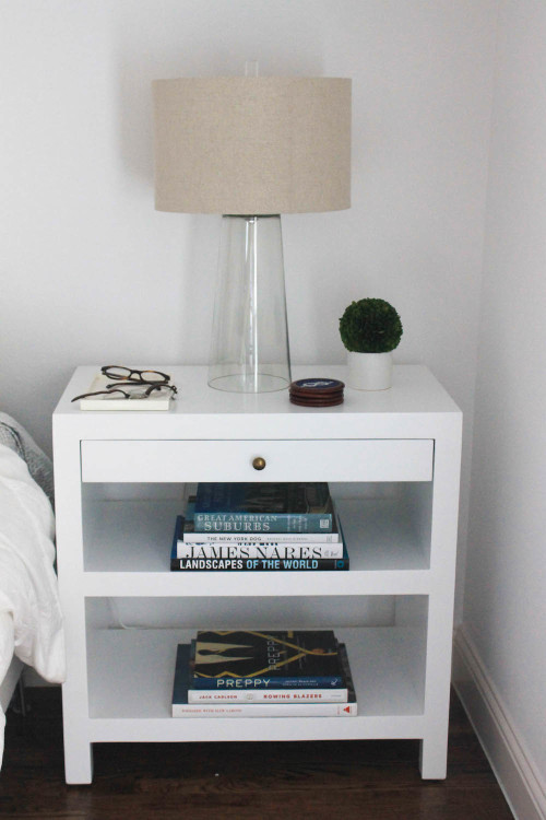 design darling white lacquer nightstand