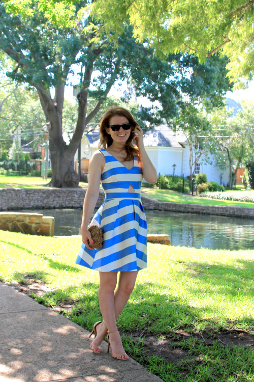 STRIPED CUTOUT DRESS | Design Darling