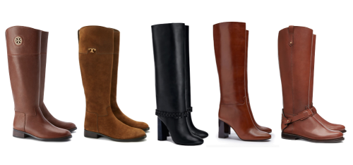 tory burch riding boots on sale