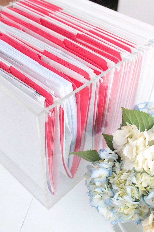 how to organize files at home