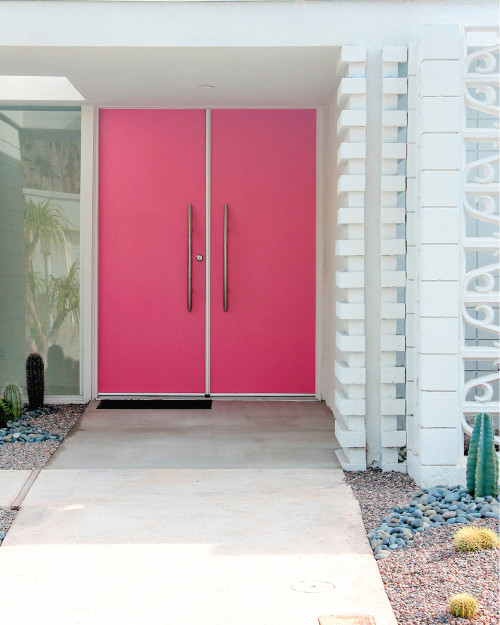 palm springs hot pink door