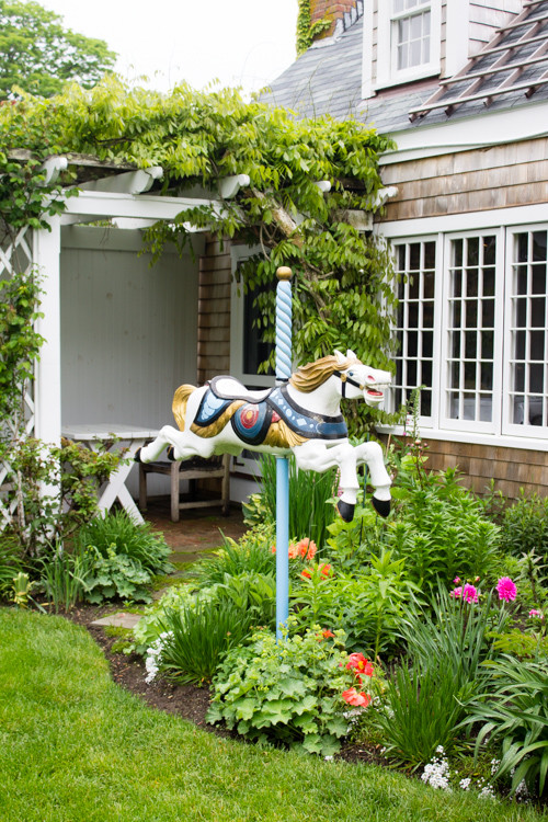 The carousel horse at The Chanticleer in 'Sconset on Nantucket