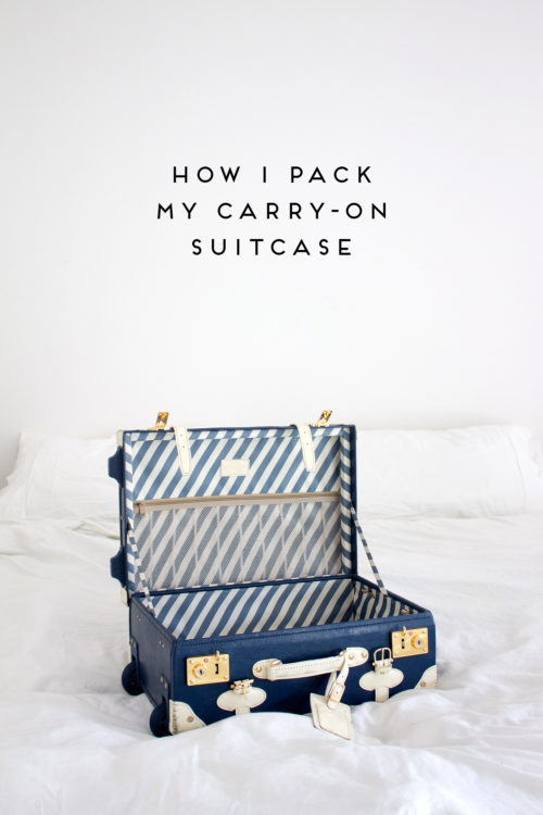 how i pack my carry-on suitcase