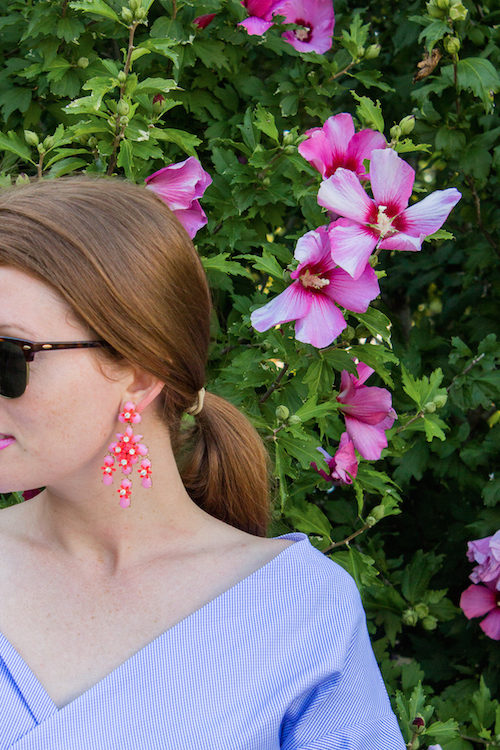 j.crew floral cascade earrings on design darling