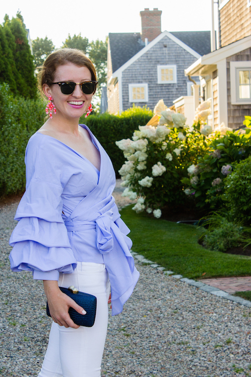 j.crew floral cascade earrings shopbop one by modern vintage top and kayu jen clutch on design darling