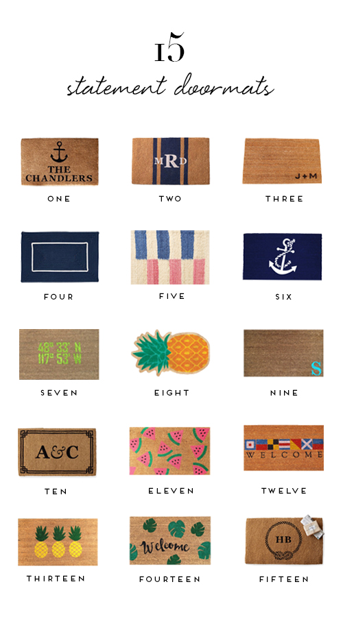 15 statement doormats for your front door