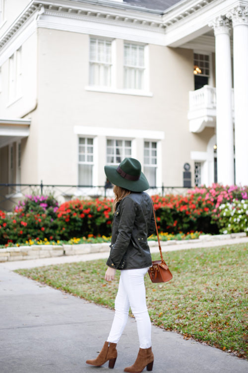 j-crew-field-jacket-with-white-jeans-and-suede-booties