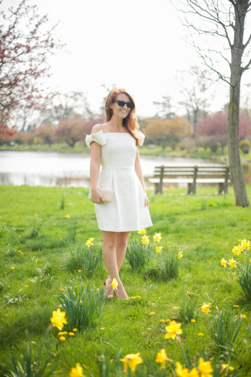 design darling white bow dress asos