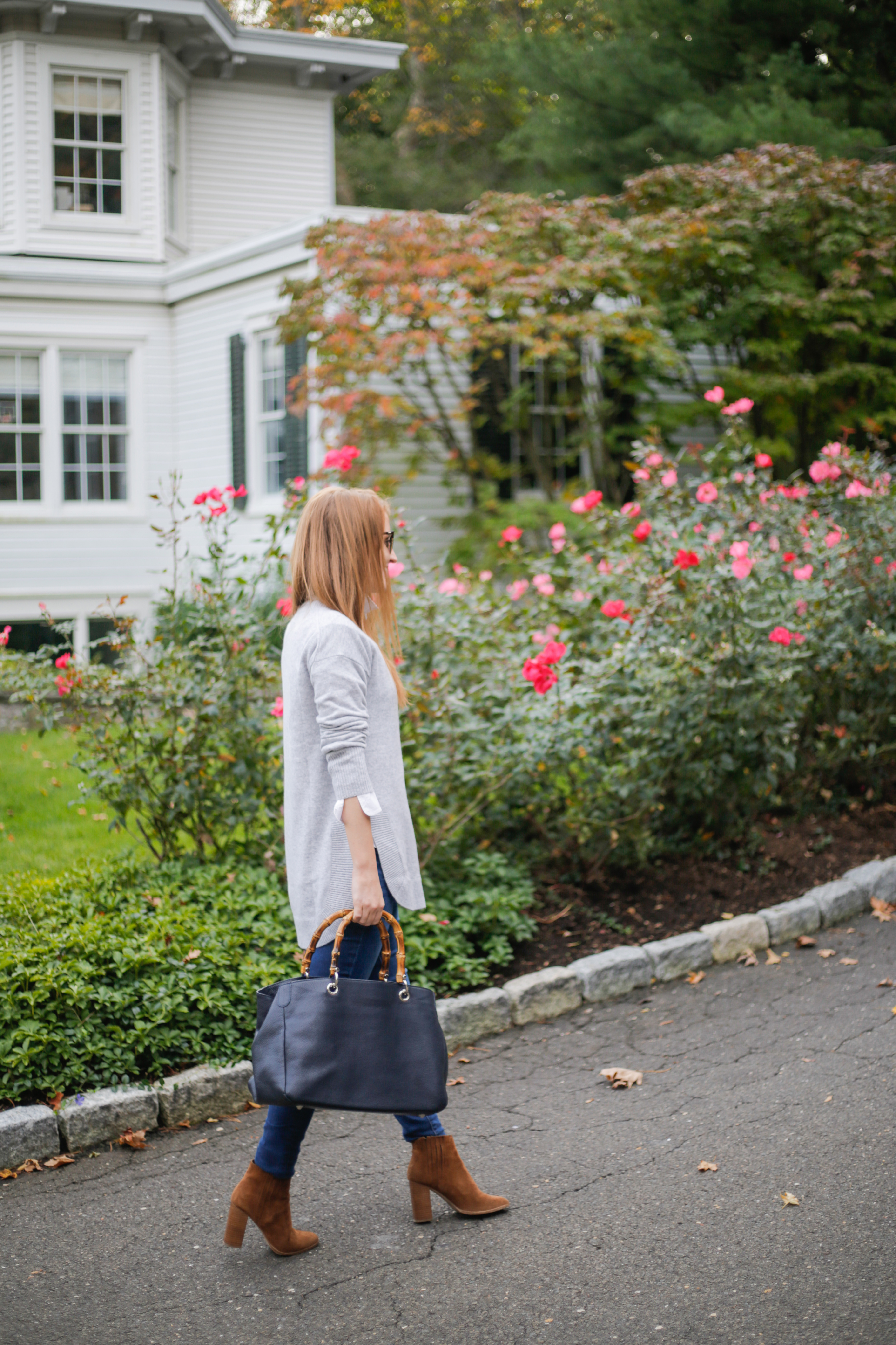 j.crew Italian cashmere side-slit tunic on design darling
