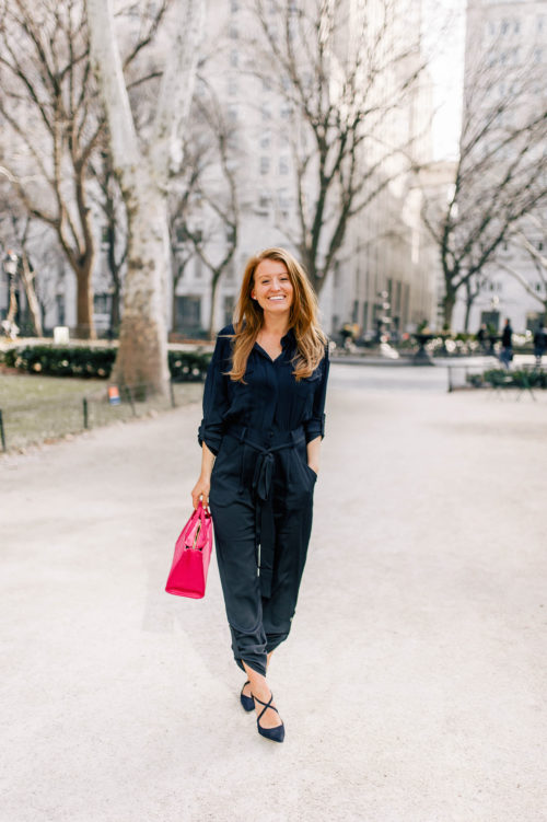 design darling navy jumpsuit by milly