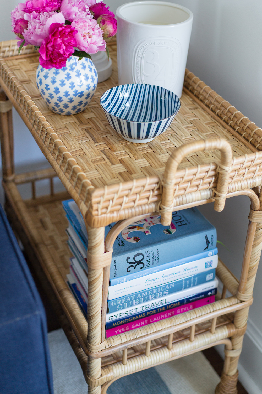 serena & lily south seas side cart styling