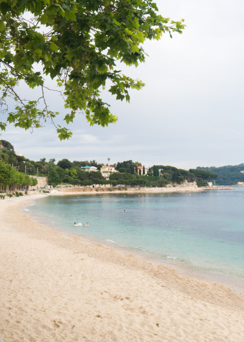 beach in villefranche sur mer