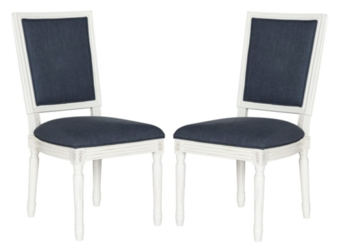 one kings lane navy lucy side chairs
