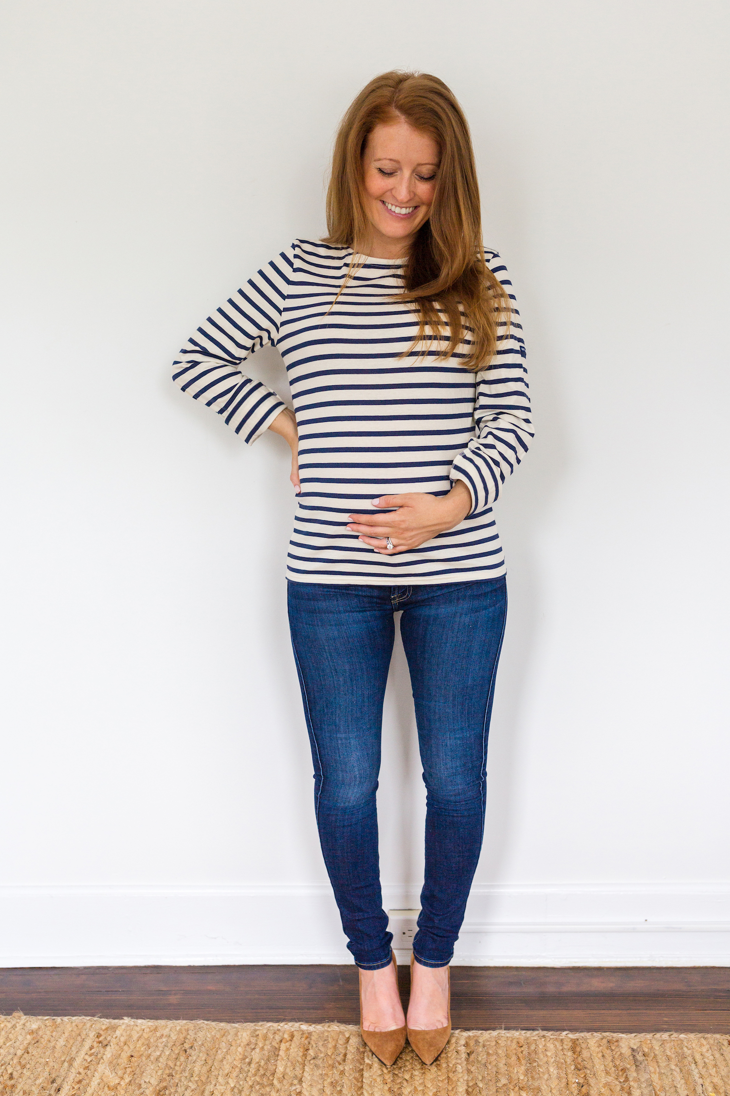 maternity jeans review 7 For All Mankind ankle skinny maternity jeans ...