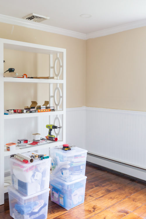 design darling installing beadboard to plaster walls in nursery