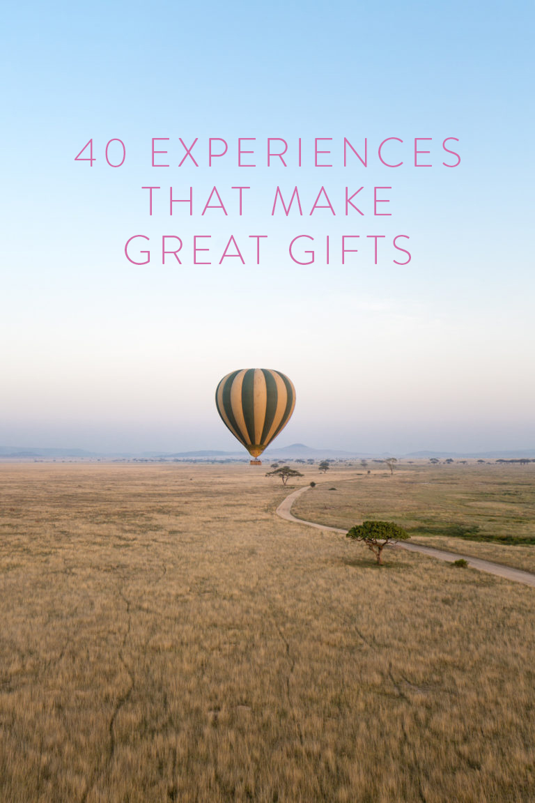 40 experiences that make great gifts