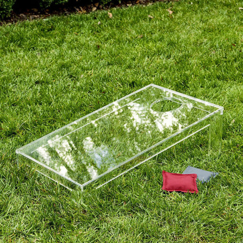 acrylic cornhole set