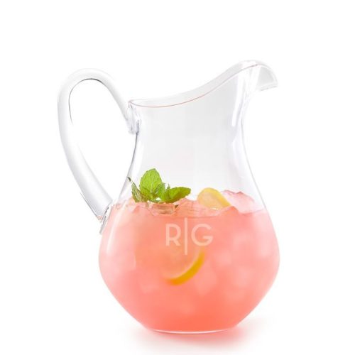 monogrammed acrylic pitcher