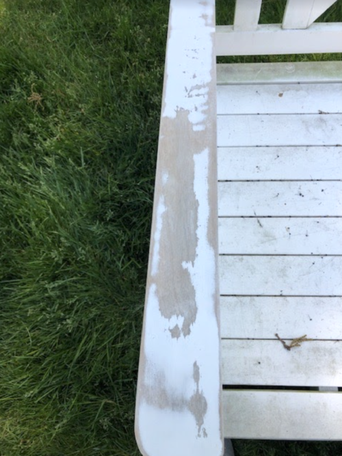 restoring peeling outdoor furniture 2