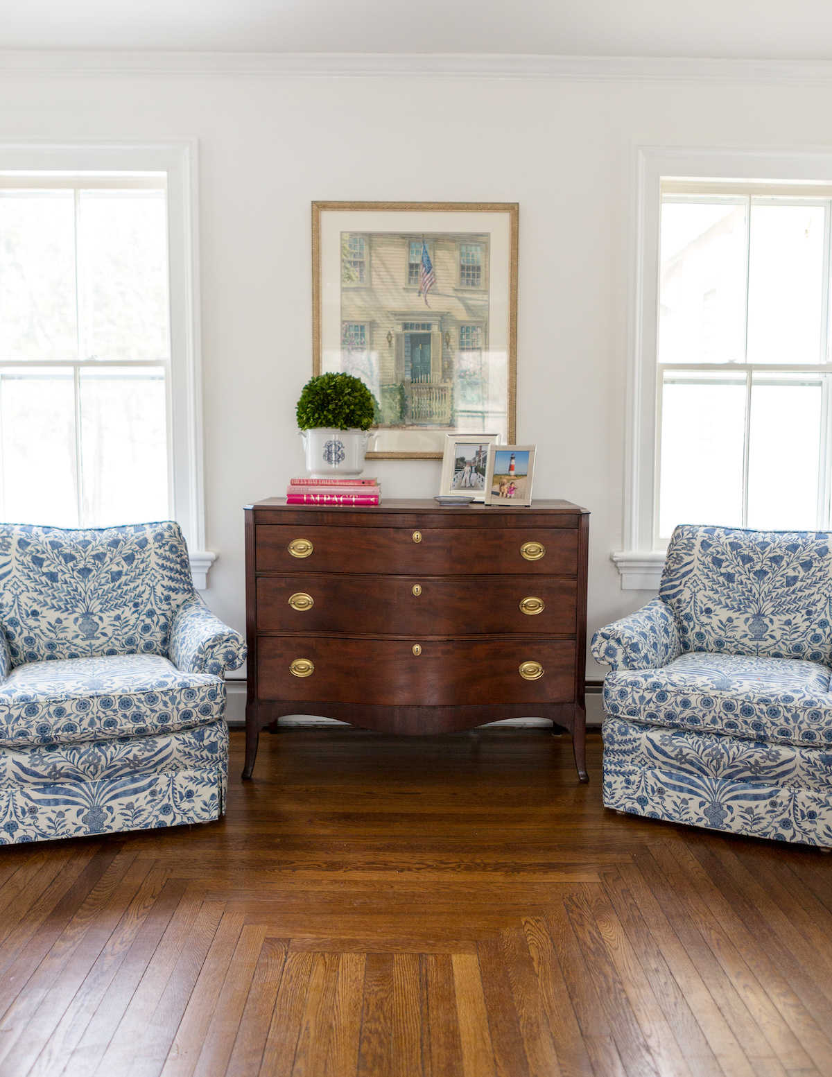mahogany bow front dresser on design darling