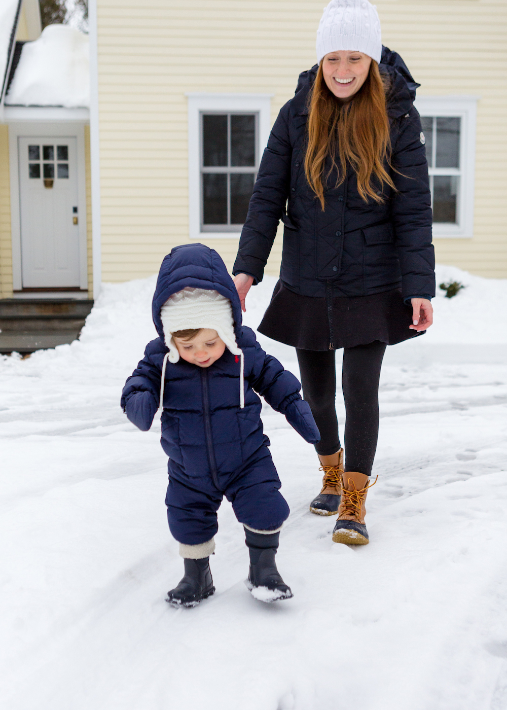 snow day with teddy