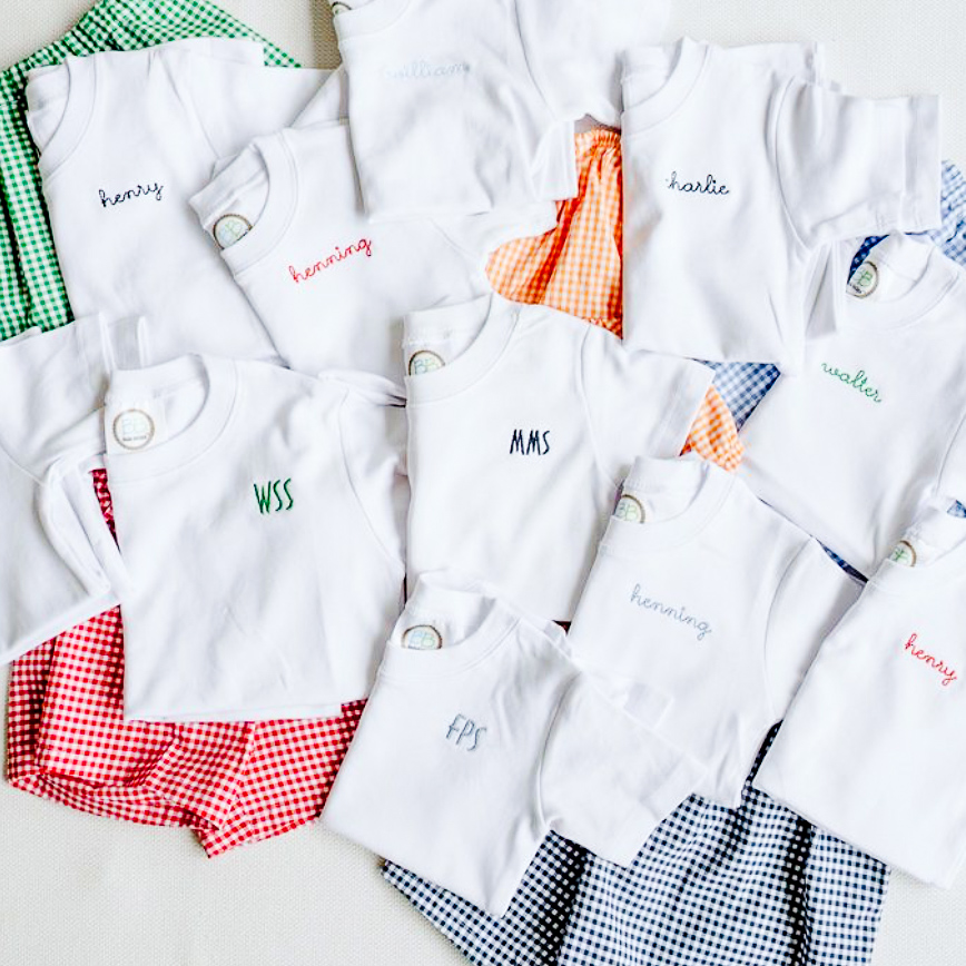 MONOGRAMMED CHILDREN’S CLOTHING FOR SUMMER Design Darling