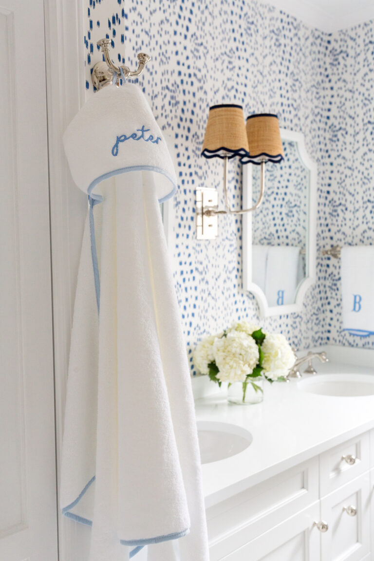 weezie kids' hooded towel french blue