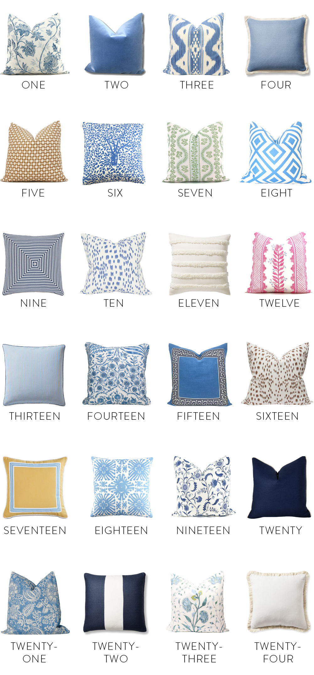 Designer Fabric throw pillow round-up design darling 1