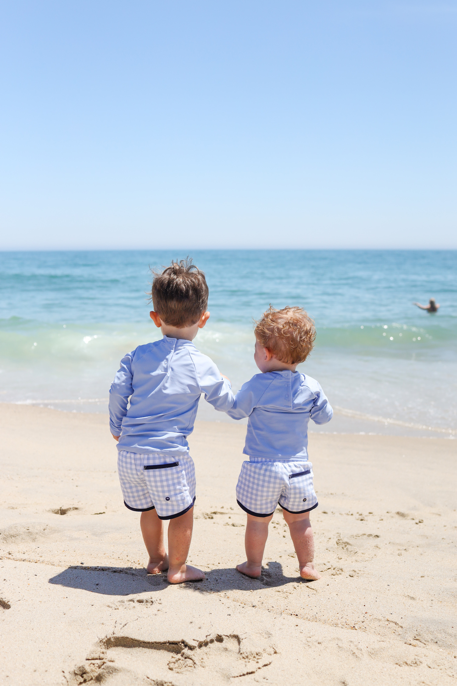 minnow swim oasis blue rash guard for toddler boys 4