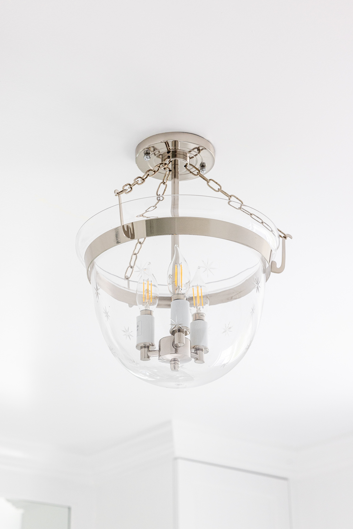 shades of light star smokebell semi-flush ceiling lantern