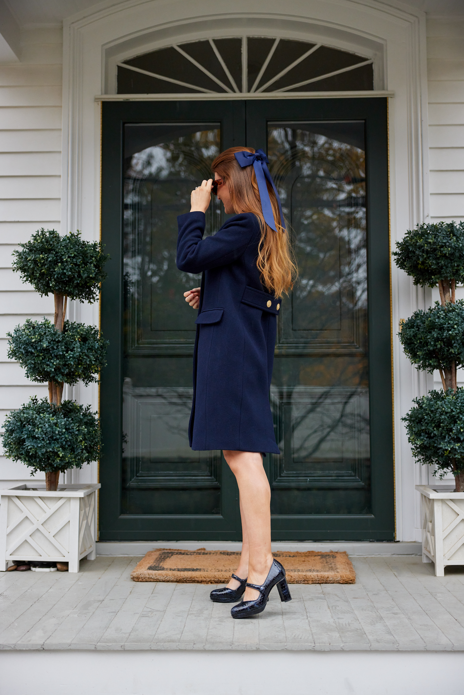 sarah flint mary jane platform navy croc 1