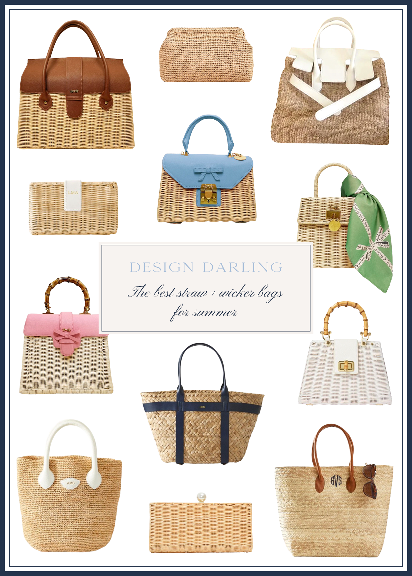 the best straw and wicker bags for summer