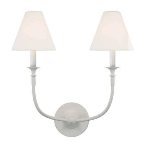visual comfort piaf double sconce