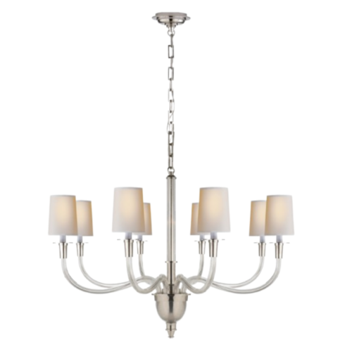 visual comfort vivian large one-tier chandelier