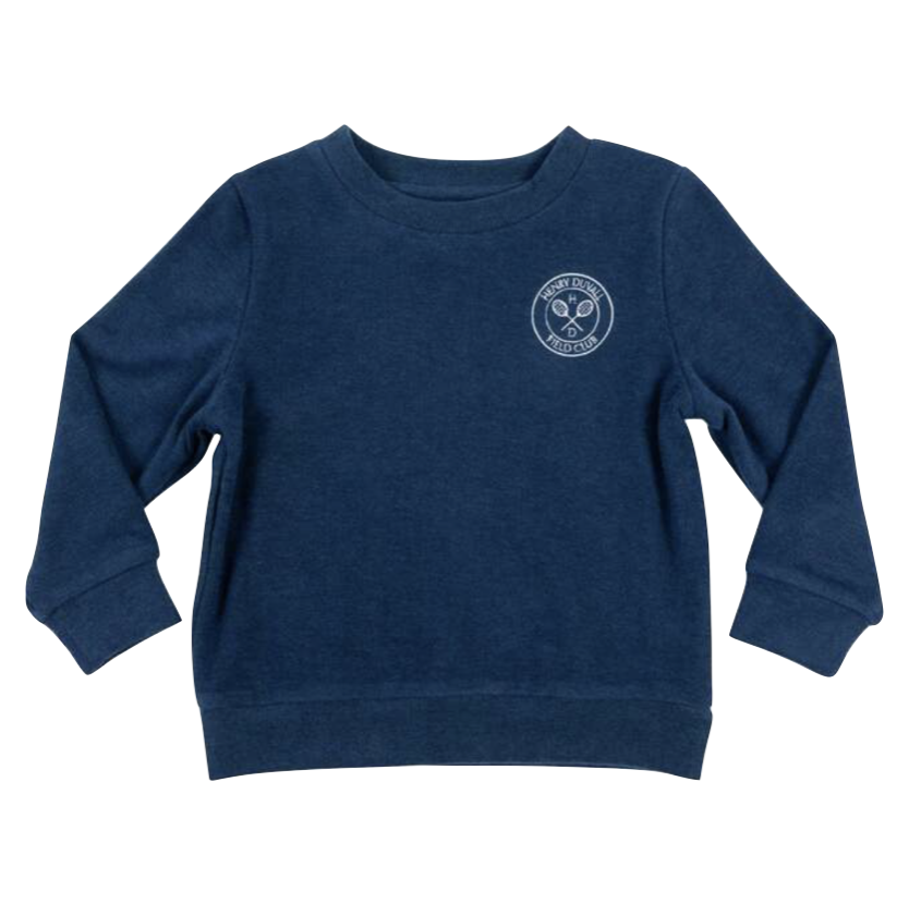 cute activewear for boys navy tennis sweatshirt