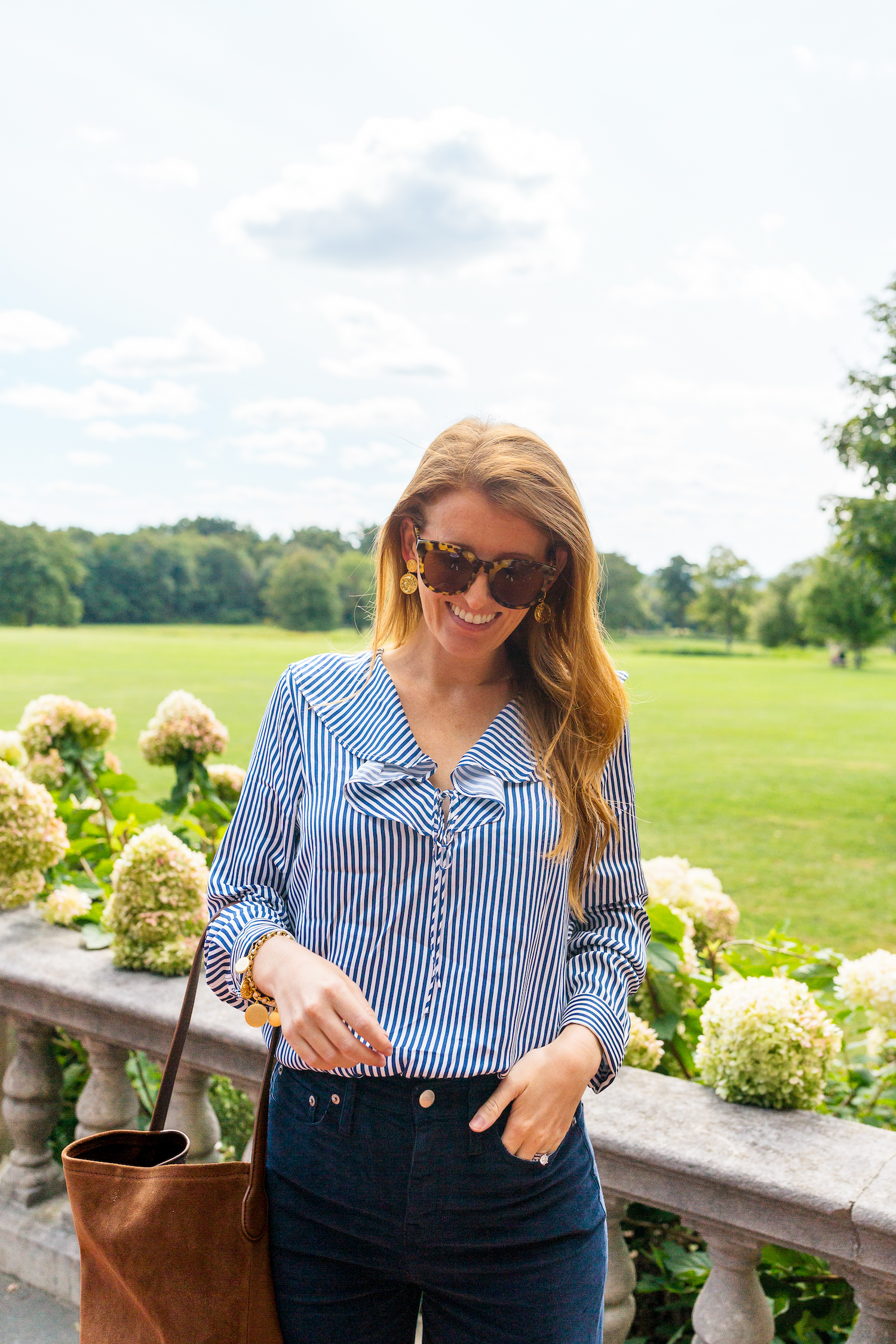 j.crew goldie top in striped satin