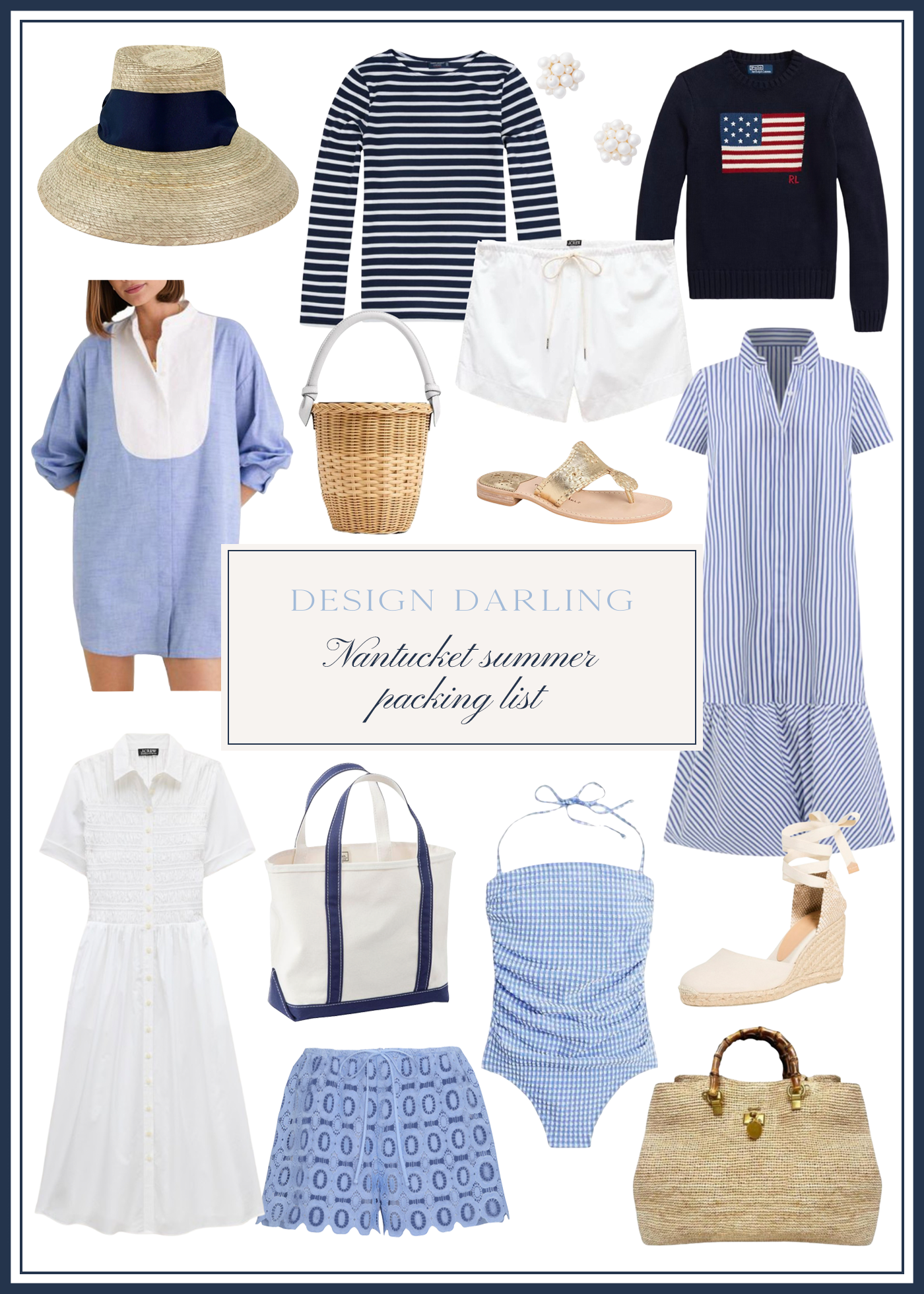 NANTUCKET SUMMER PACKING LIST