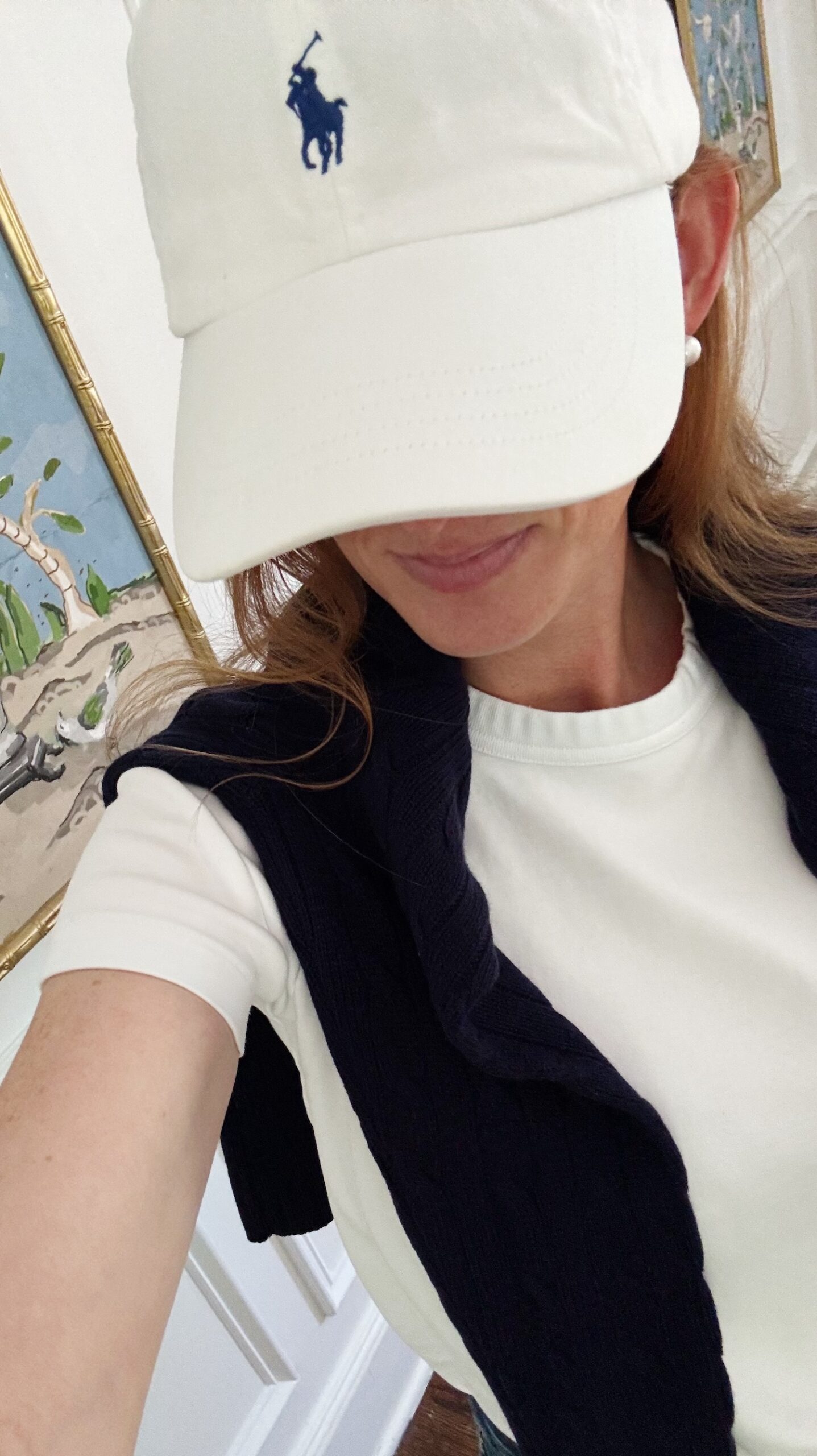 Ralph Lauren Iconic Cotton Chino Baseball Cap White