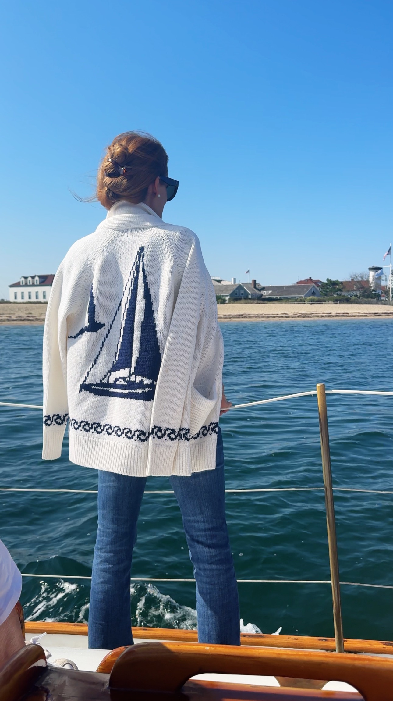 vineyard vines sail cotton shawl cardigan