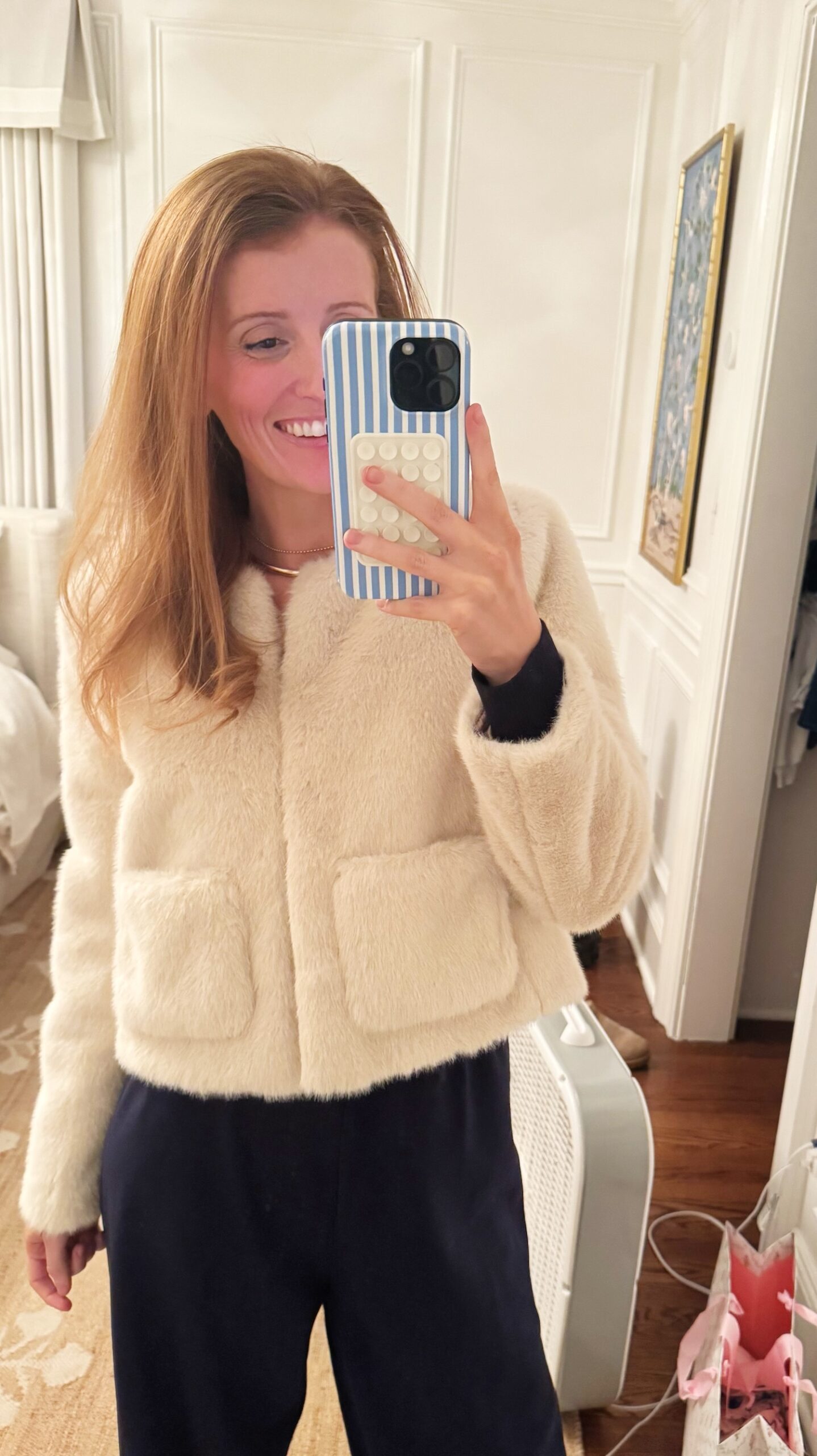 j.crew faux-fur lady jacket