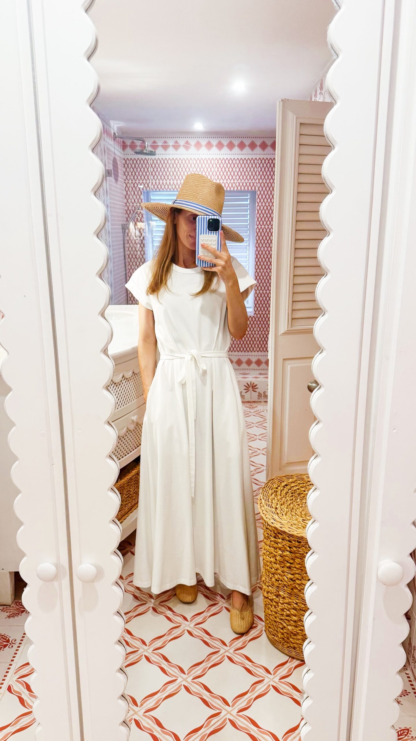 la ligne andie dress white