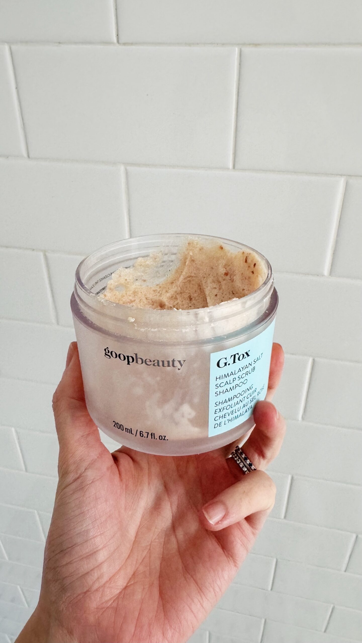 Goop Himalayan salt scalp scrub shampoo