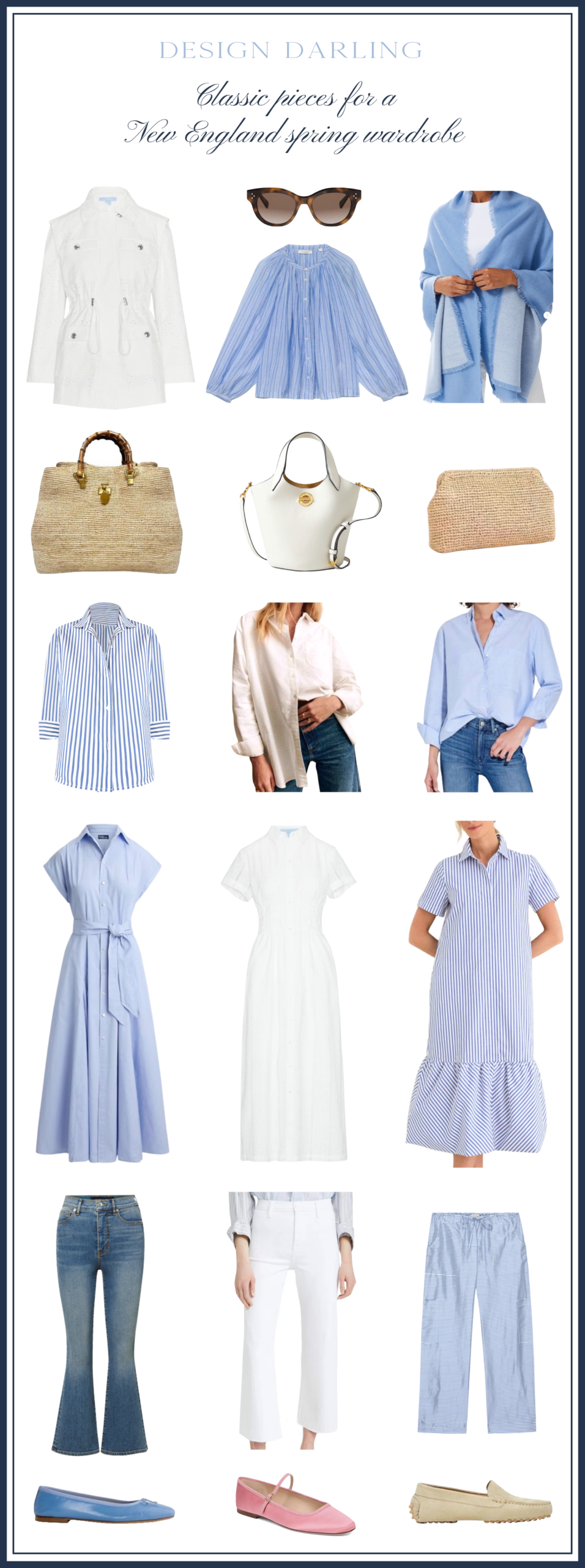 classic pieces for a new england spring wardrobe