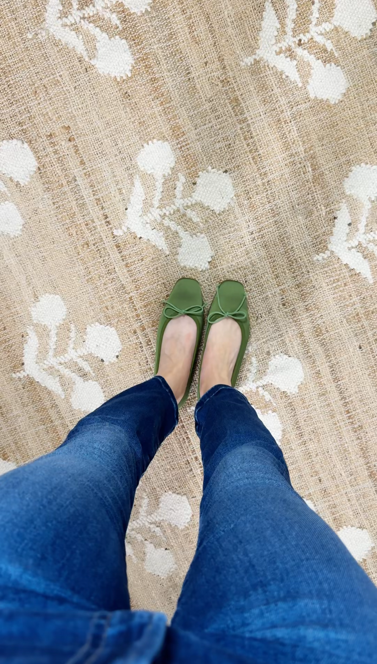 margaux fonteyn flat forest satin green.JPG