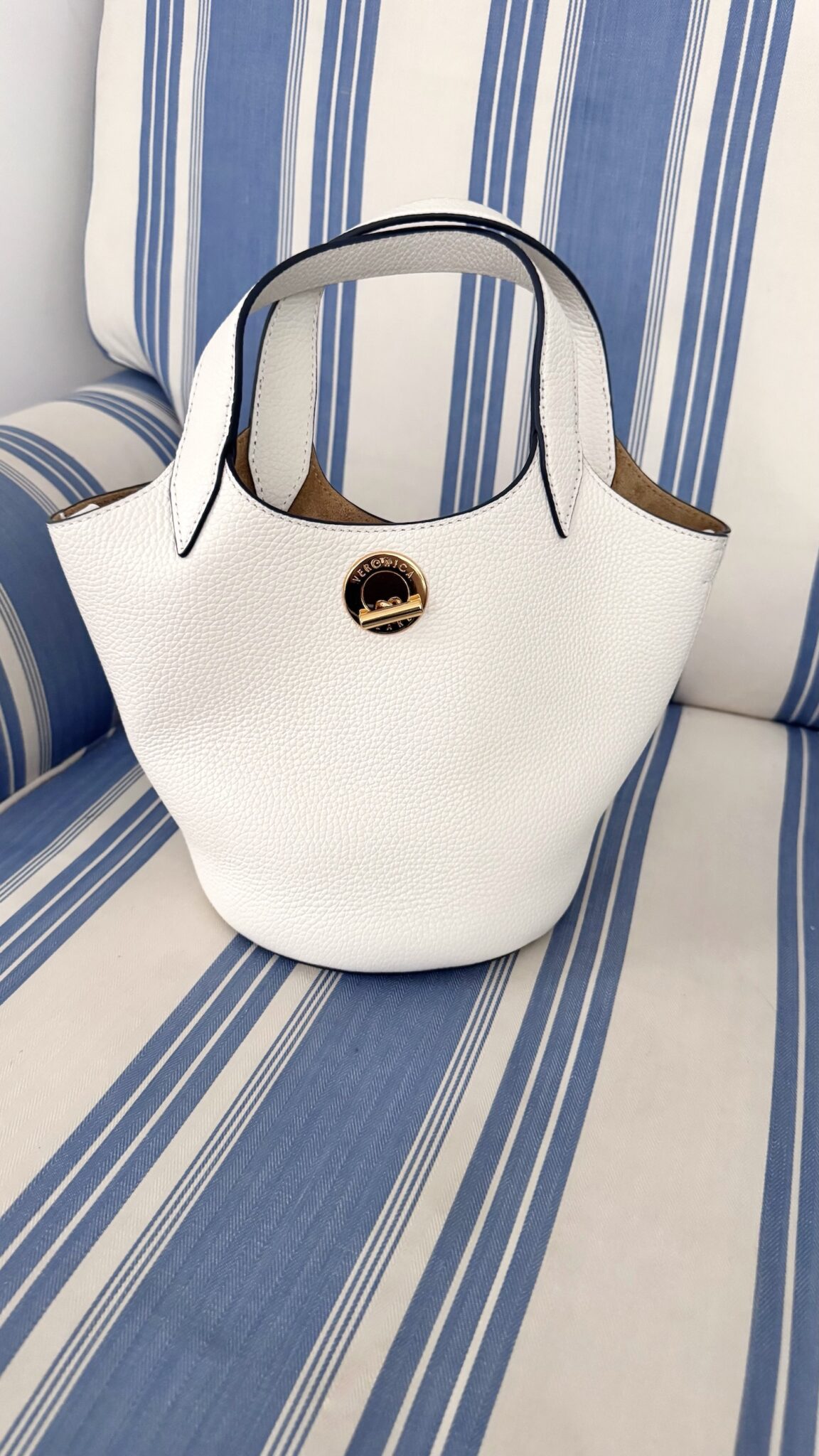 veronica beard anchor bag off white leather