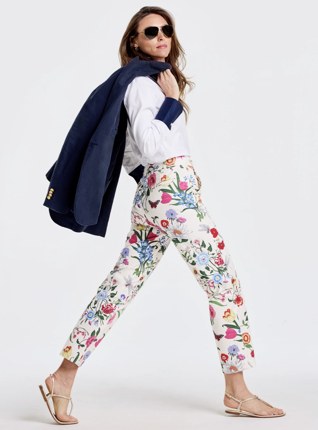 Mark D. Sikes x J.McLaughlin Avery pants in dragonfly garden